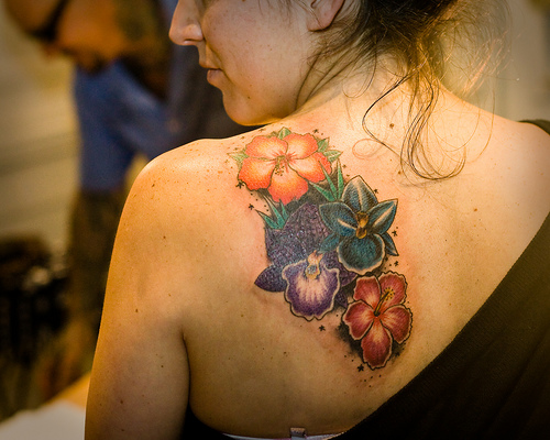 flower vine tattoos