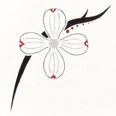 dogwood flower tattoos l lower back tattoos