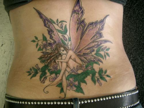 fairy butterfly flower tattoos. fairy butterfly flower tattoos