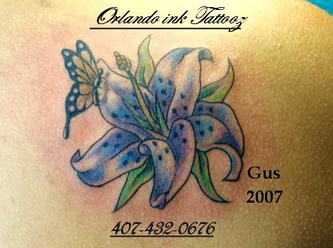 flower & butterfly tattoos