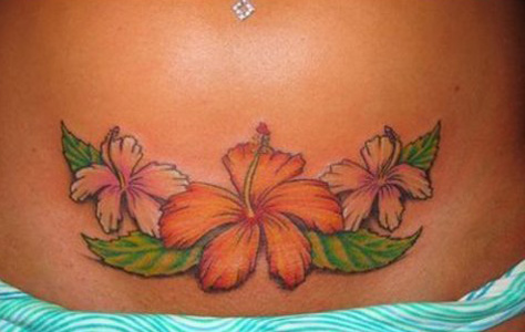 Top: daisy flower tattoos; hibiscus flower tattoos; lotus flower tattoos; 