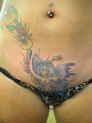 Fairy and Flower Tattoo