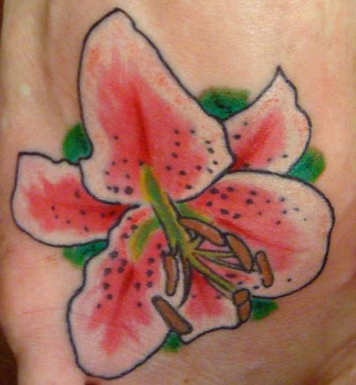 Lily Flower Tattoos Tiger Lily Stargazer Designs Tattoo Art