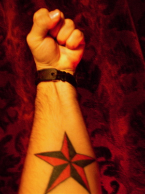 One of the most masculine design are the nautical star tattoos designs.