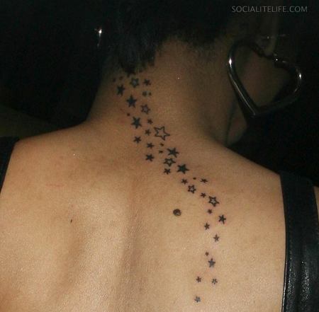 star back tattoos « Star tattoos design