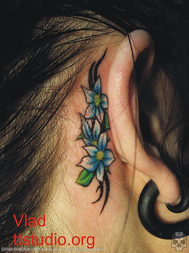 small heart tattoo behind ear. Tags: star tattoos behind ear, tattoos behind, tattoos behind ear