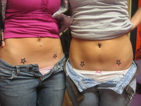 Tags: star tattoos, star tattoos on hip, tattoos on hip