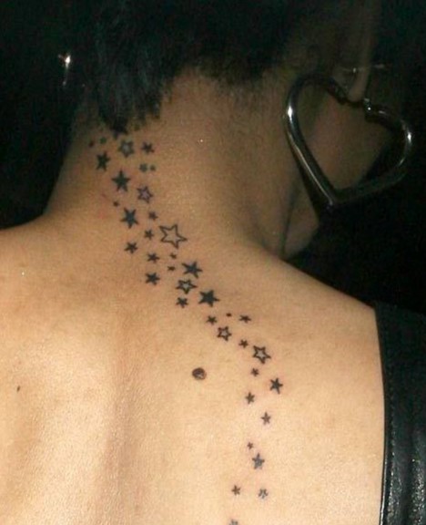 star tattoos on hips