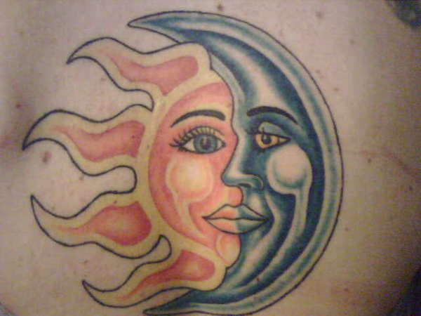 sun moon star tattoos. sun moon star tattoos