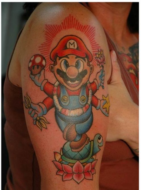 super mario star tattoos. super mario star tattoos. I was seven-years old